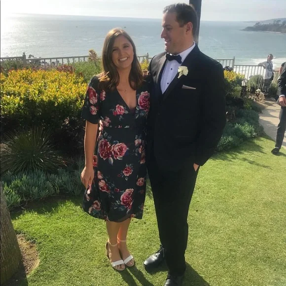 Everly Floral Wrap Dress - Picture 3 of 5